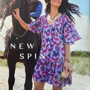 New! Aisha Printed Dress Sundance Retail $178.